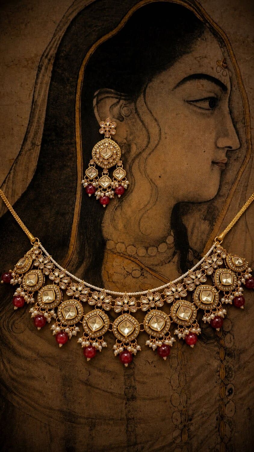 A PARKA muse adorned in heritage jewellery