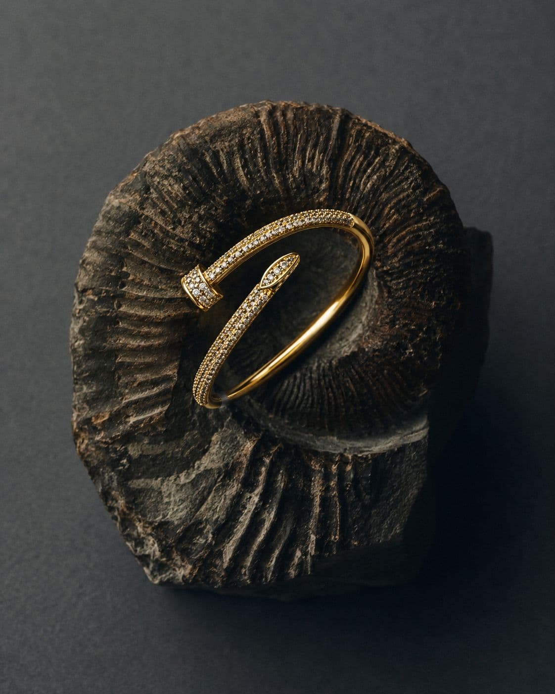 PARKA accents — a pavé gold cuff